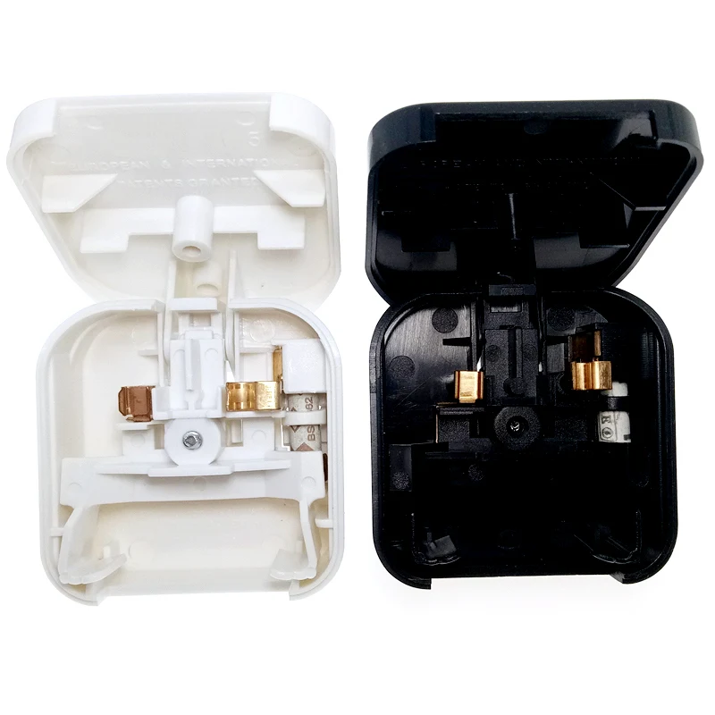 European EU to Ireland British Malaysia SingaporeUK Power Plug Converter Travel Adapter Embedded AC250V 13A Fuse