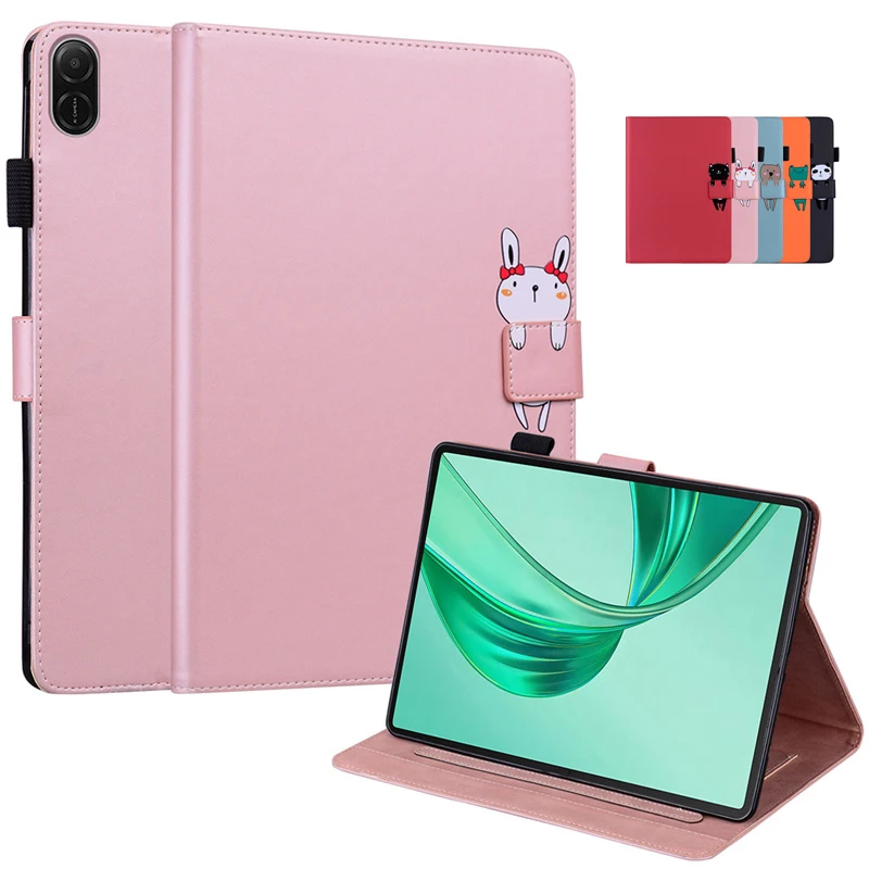 Etui na tablet Honor Pad X8a Etui 11 cali Cute Cartoon Wallet Flip Cover For Coque Honor Pad X8a 2024 Case Cover Kids
