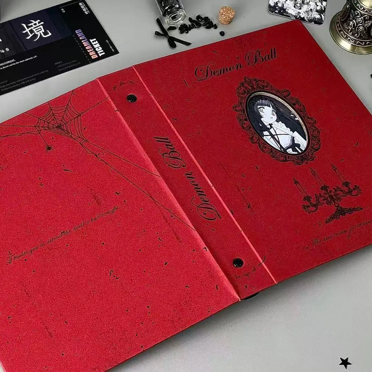 Castle Starry Hard Shell A5 Four Palace Grid Loose Leaf Card Album 3 Inch Small Card Polaroid Storage Album Diary Notebook