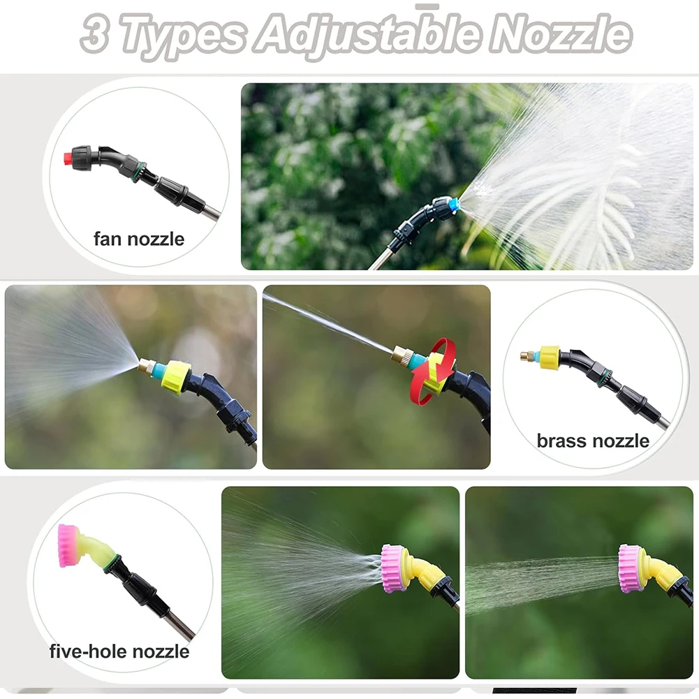 بخاخ كهربائي أوتوماتيكي 5L حديقة النبات مستر مسقاة مع بندقية رذاذ USB قابلة للشحن أداة الري أداة رش العشب