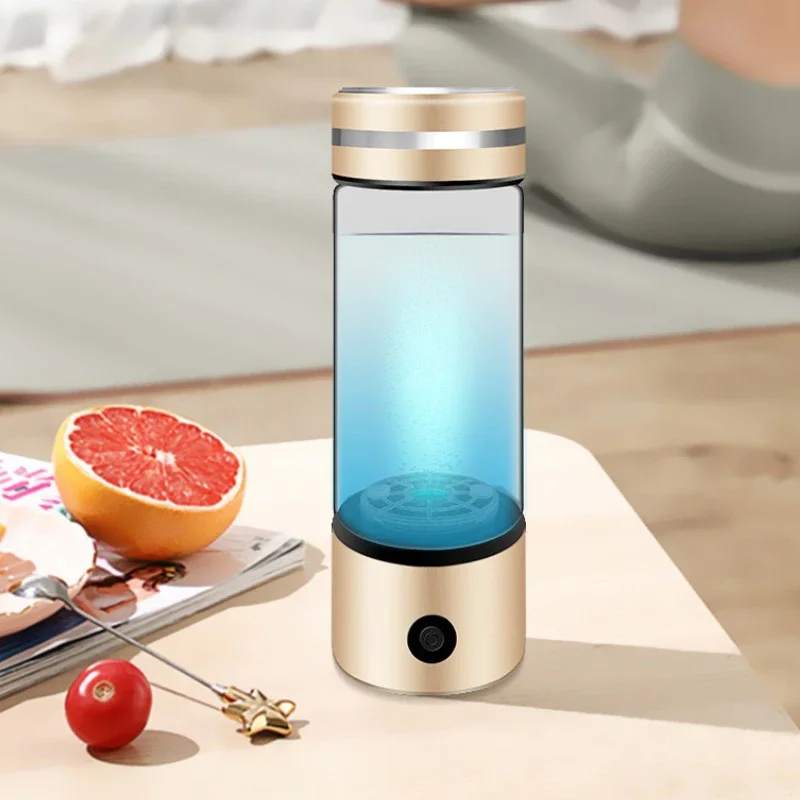 Cawolo Nuovo design portatile idroge ionizzatore d'acqua idroge generatore di acqua bottiglia di vetro con tecnologia pem spe