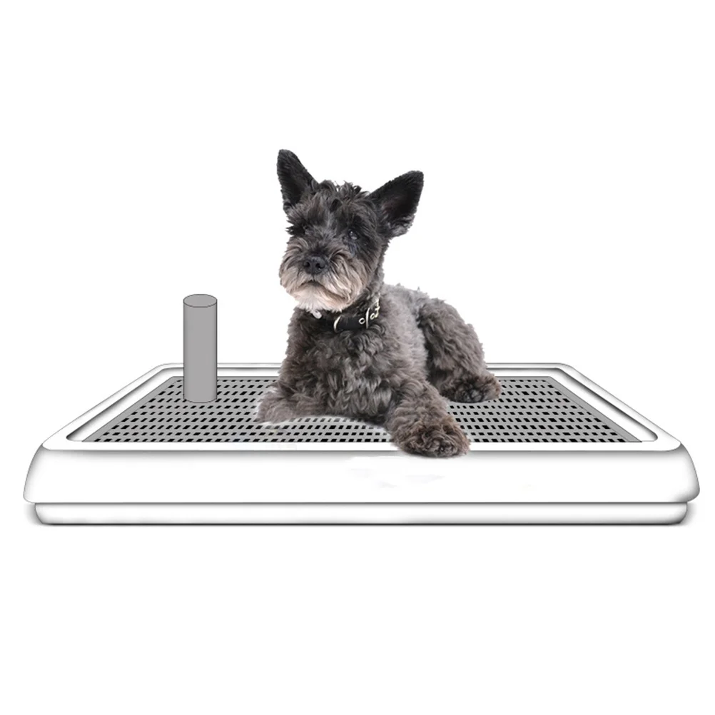 

Open Type Dog Toilet for Small Breed Dogs Size M Nordic Style Urinal Basin Easy Clean Potty Training Chamber Pot for Pets