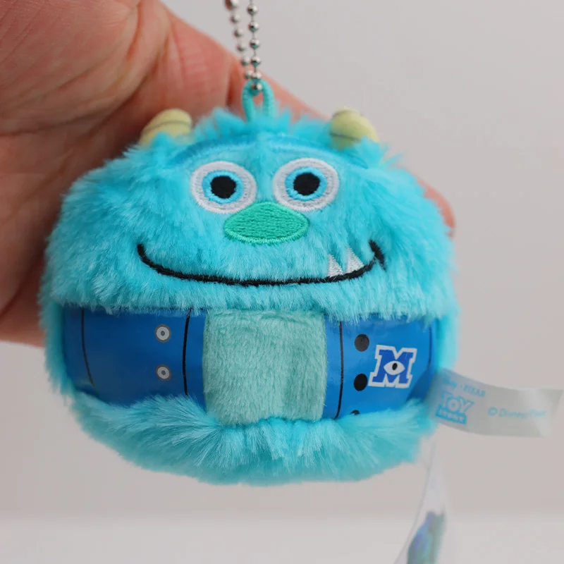Cute Disney Sullivan Mike Wazowsky Plush Keychain Kawaii Monsters University Key Chain Toys Set Girls Anime Pendant For Backpack