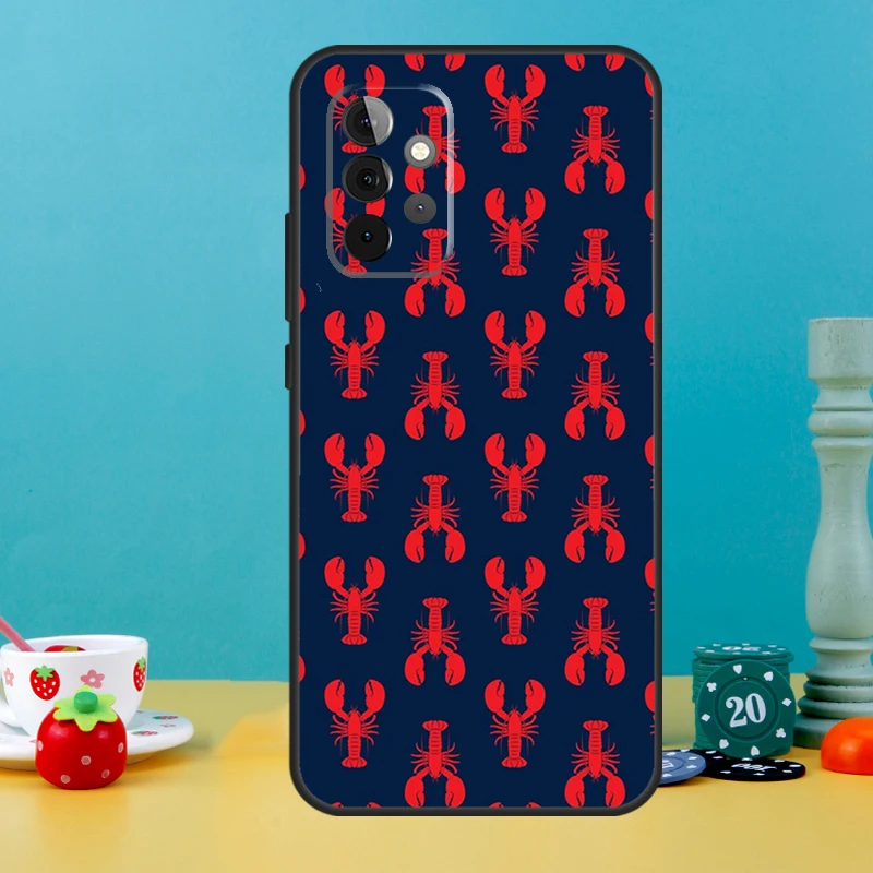 الحيوان جراد البحر الكلاسيكية الحال بالنسبة لسامسونج غالاكسي A05 A36 A56 A26 A16 A53 A33 A13 A12 A32 A52 A55 A35 A15 A54 A34 A14 #2