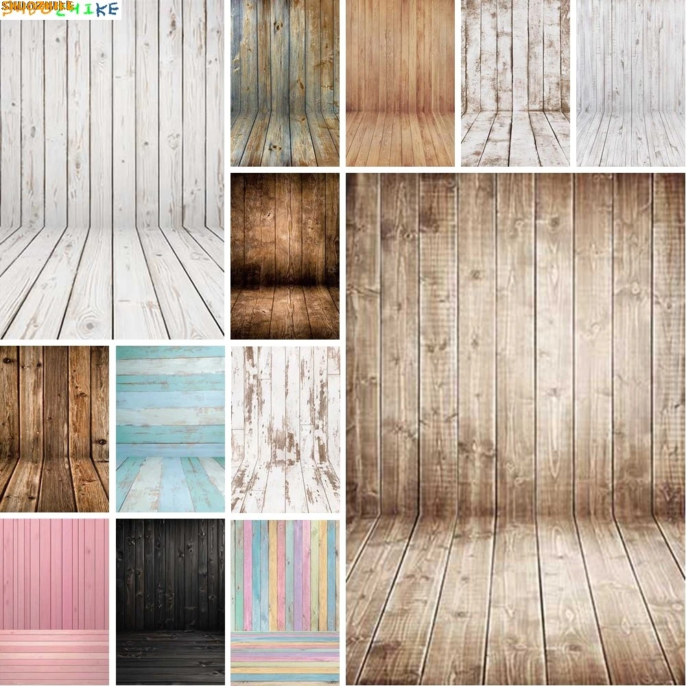 

Wooden Wall Wood Photo Backdrop Portrait Product Photography Studio Props Background Photographic Wallpaper for Shooting