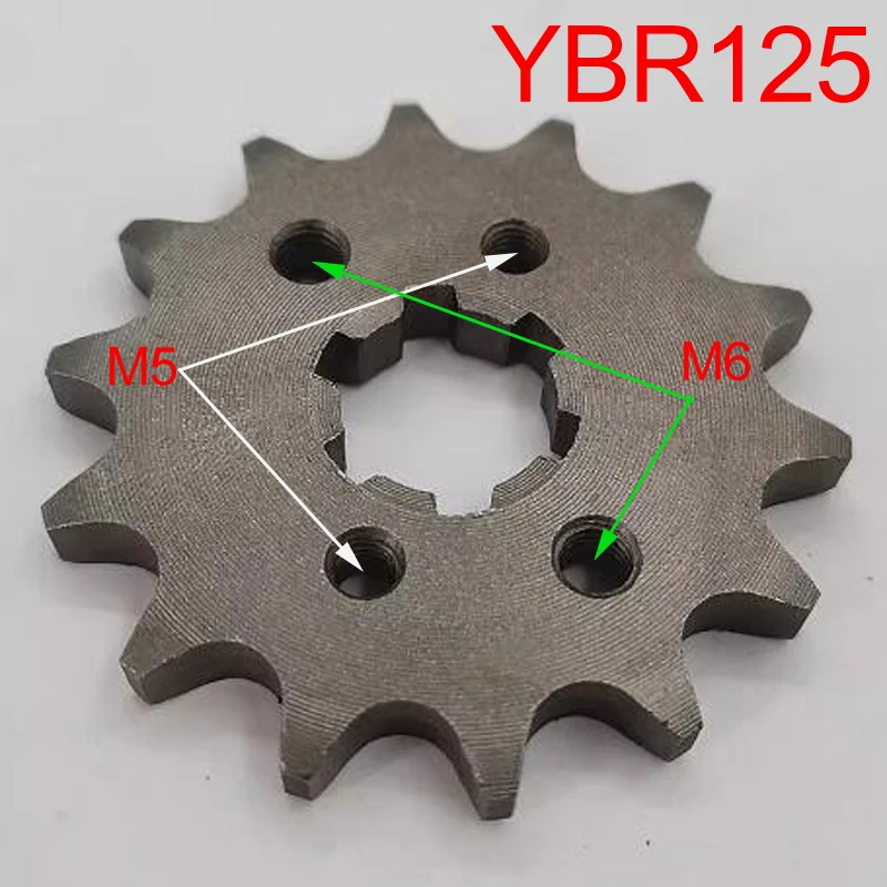 

Motorcycle Out-Put Drive Gear for Jianshe Yamaha YBR125-K-E/ED JYM125 Crypton T105 JS125 2005-2020 428-14T Engine Front Sprocket