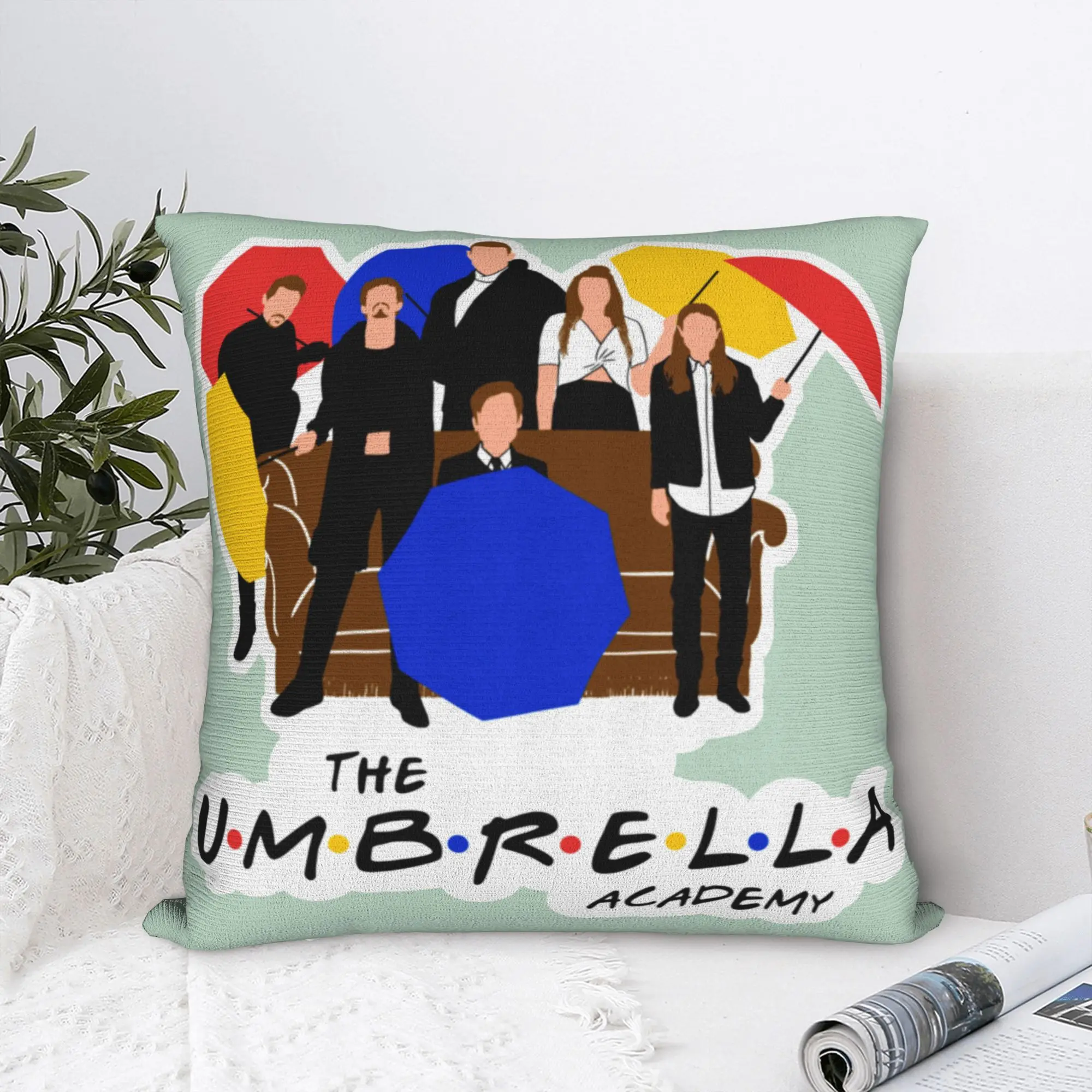 The Umbrella Academy Friends Pillowcase Printing Polyester Cushion Cover Gift TV Series Throw Pillow Case Cover Home Zippered