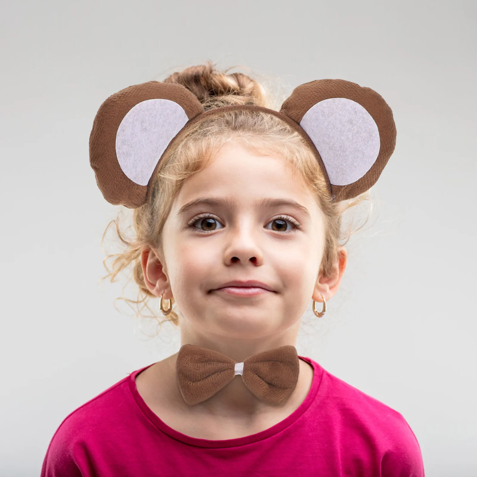 

Cartoon Animal Dress Kids Bow Tie Headbands Monkey Tail Party Supplies Costume Props Soft Cotton Material Easy to Wear Plays