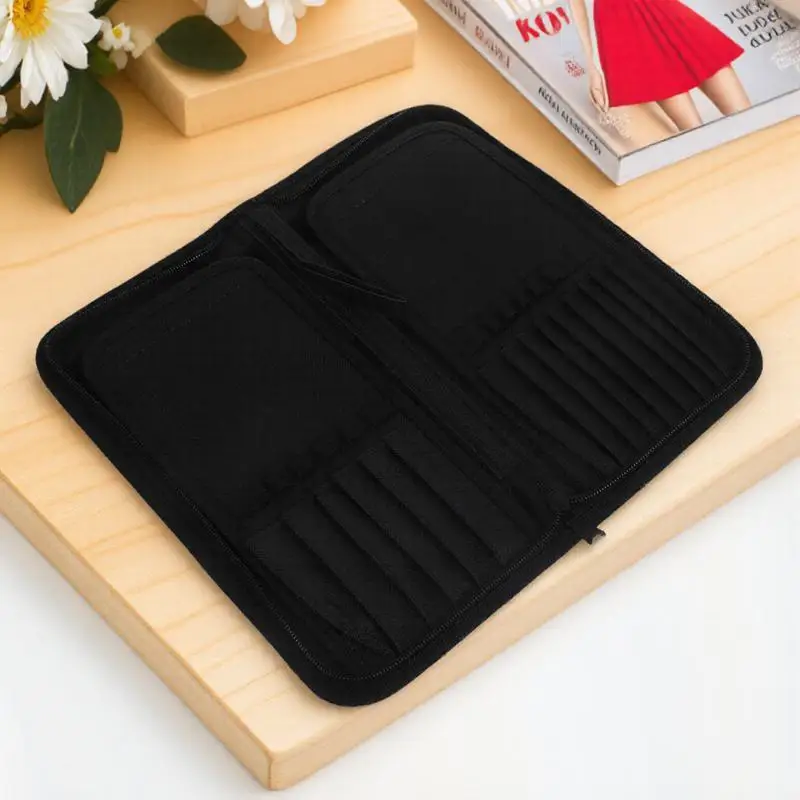 

1pc Paint Brush Rollup Holder Artist Canvas Pouch Durable Breathable Storage Organizer Portable Art Tool Carrier Gift For