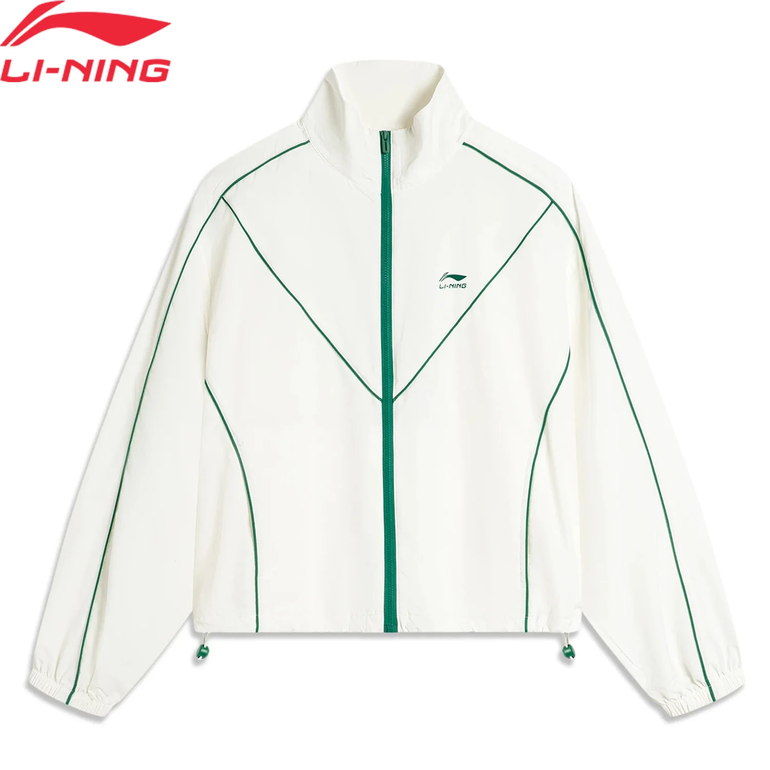 Li-Ning Women Sports Style Windbreaker Loose Fit Jacket AT._UV-50+ Polyester Comfortable LiNing Leisure Coat AFDU540