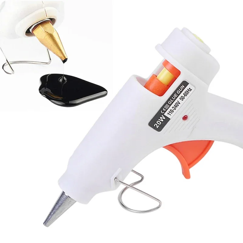 20W Hot Melt Glue Gun Mini Household DIY Industrial Guns Heat Temperature Thermo Electric Repair Tool Use 7mm Glue Sticks