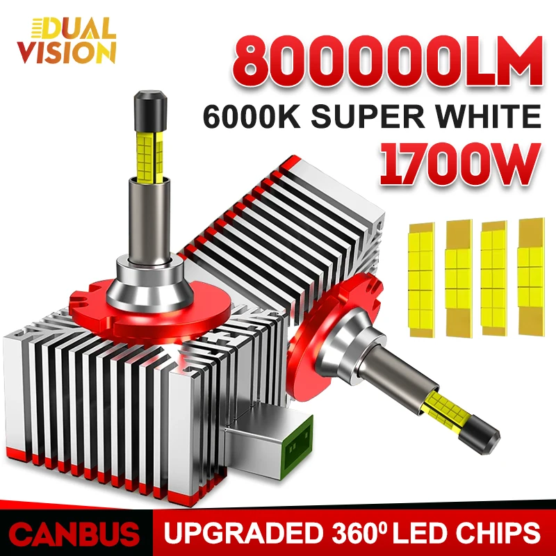 

Dualvision D1S D3S 360 Светодиодные фонари HID D8S CSP LED Canbus Супер яркие D1R D3R Ксеноновые турбо-автомобильные фары для объектива проектора