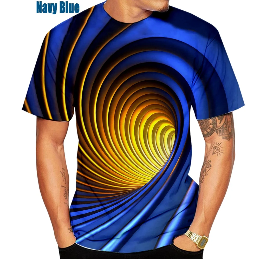 Fashion Newest 3D Printing T Shirt Vertigo Hypnotic Unisex Funny Short Sleeved Tees Men/women Tops Pullover Tee