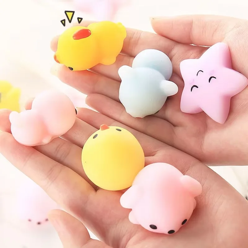 18 Pcs Mini Release Stress Animal Pinch Music Children Simulation Relaxing Mood Squeezing Reduce Pressure Toy Birthday Gift