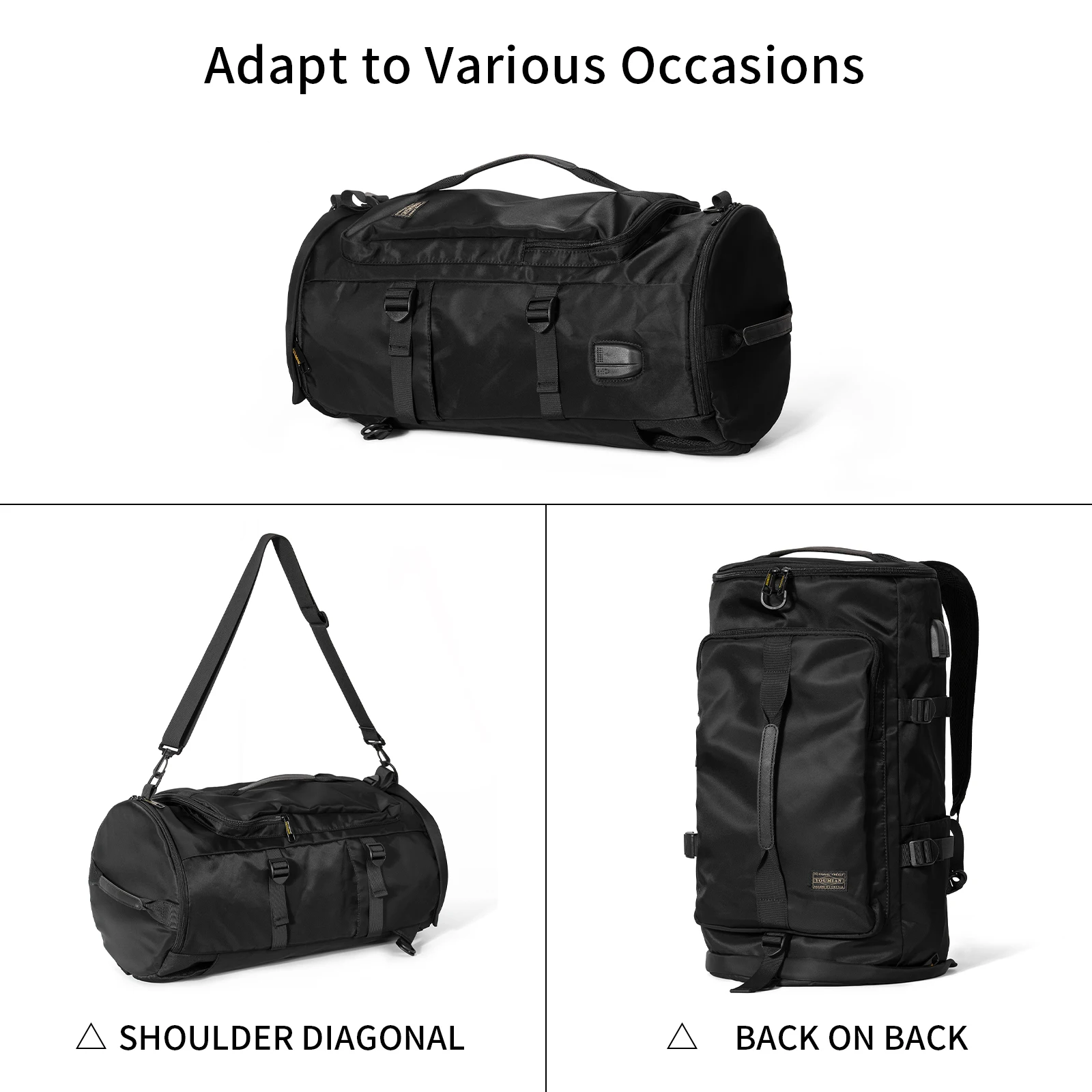 Wet and dry separate backpack men\'s large-capacity business trip travel bag waterproof multi-functional sports fitness basketbal