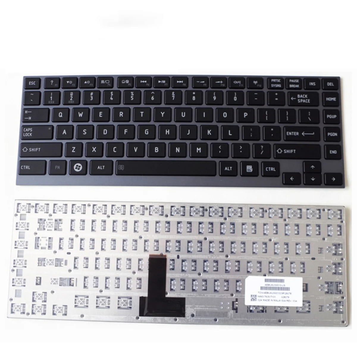 

Us English keyboard for Toshiba Satellite U800W U845 U900 U920 U920T U925 U940 R830 Z935 U835 Z835 R835 R700 U800 KB