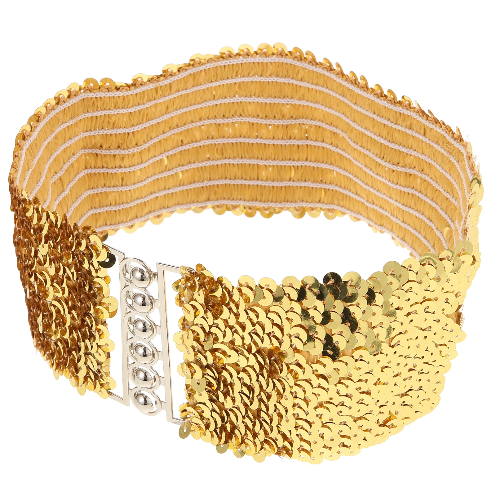 

Sequin Elastic Stretchy Cinch Waist Dress Belts For Women Fashion Coat Belt Dress Belts For Women Wide Elastic Buckle Belt