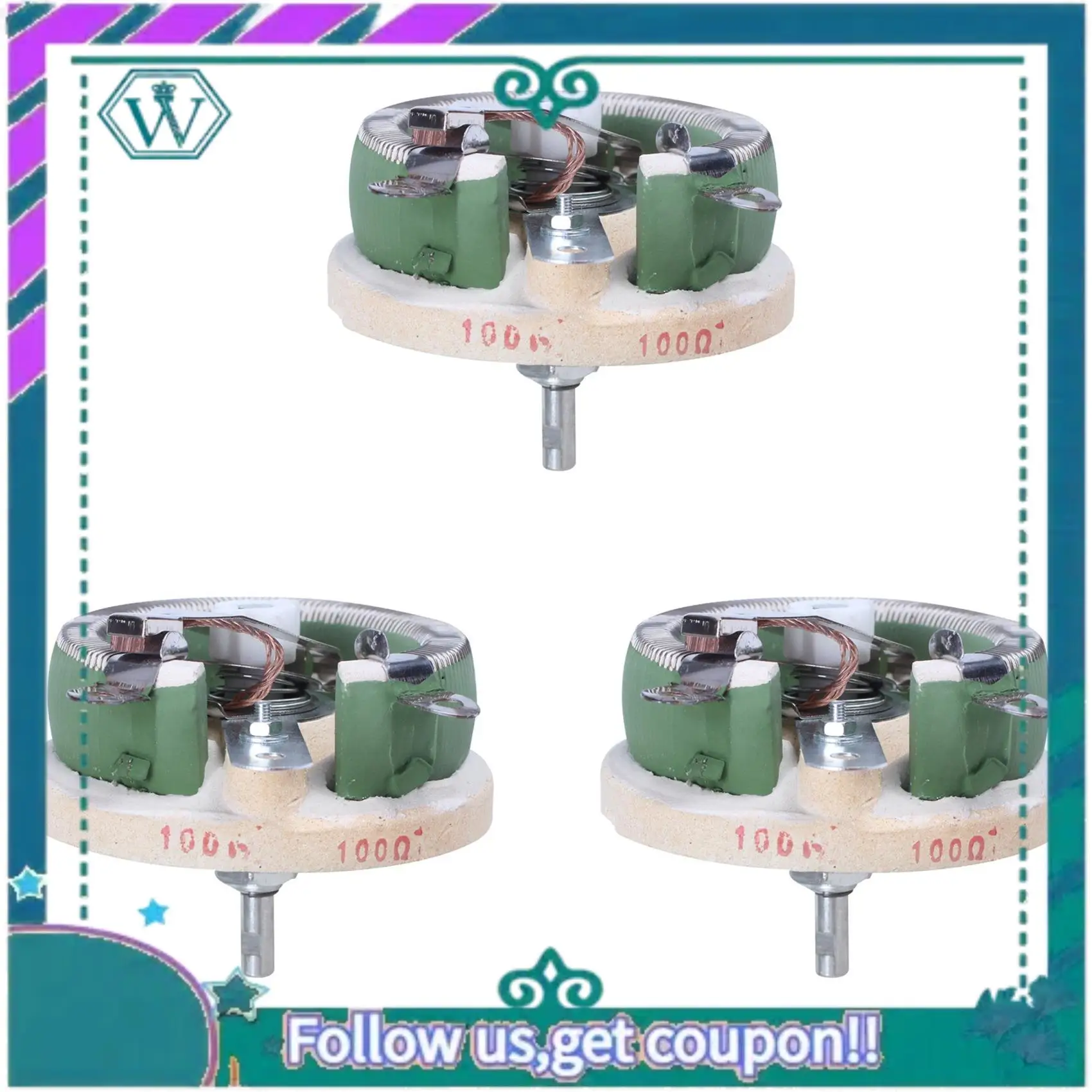 Resistencia variable del reóstato de disco A75Q-3X 100 vatios 100 ohmios