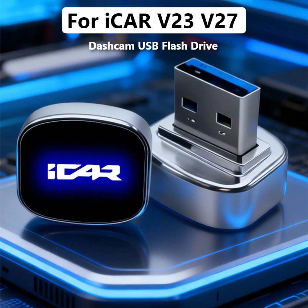 For Chery ICAR V23 V27 iCAUR V23 V27 Car Dash Cam U Disk Dashcam USB Flash Drive Sentry Mode Storage High-Speed Memory Card
