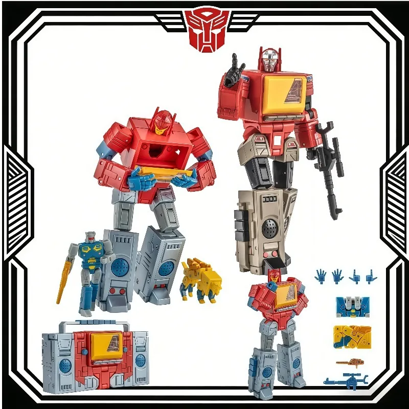 

In Stock NEWAGE NA H62C Action Figure Small Scale Comic Color Blaster Cassette Player Transformable Toy action figure garage kit