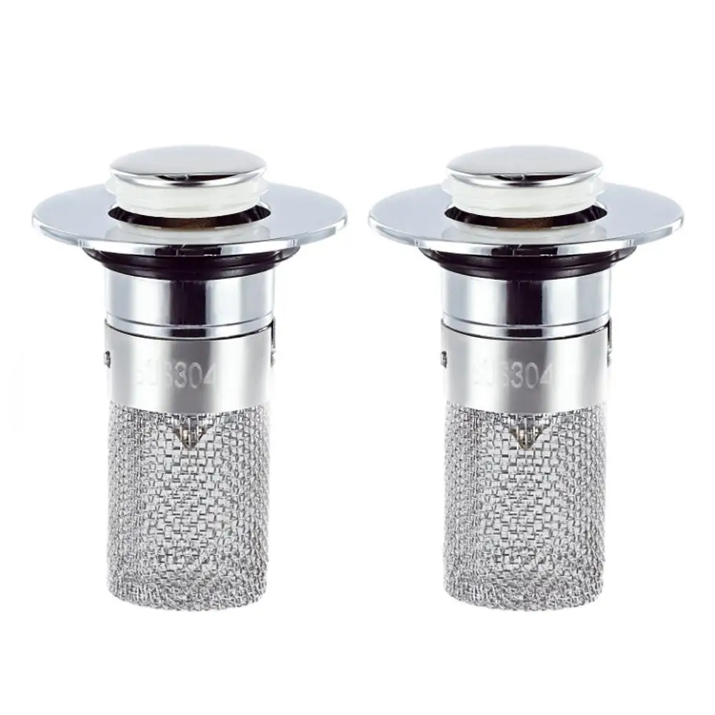 Stainless Steel Floor Drain Filter Washbasin Plug Anti Odor Core Strainer Catcher Stopper Up Hair Sink Bounce Basin Shower G6w6