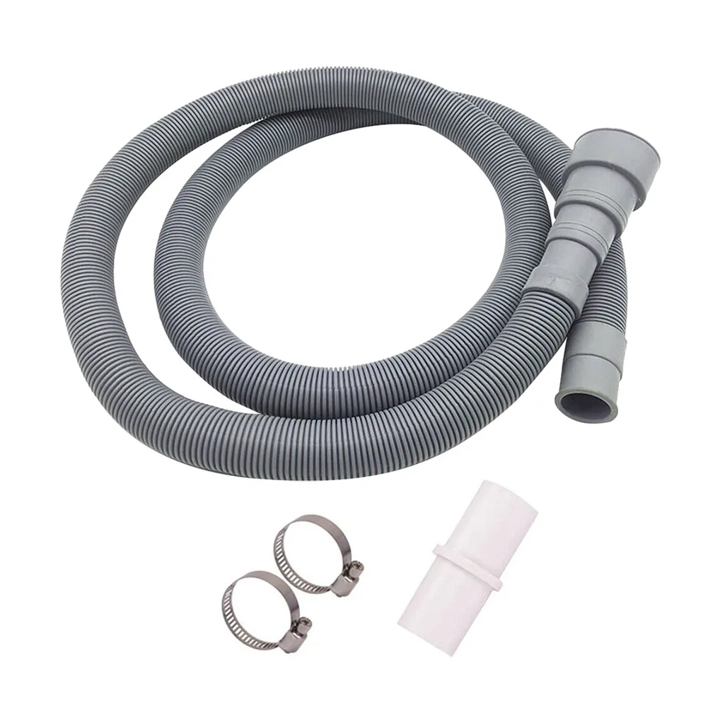 

70/150/200cm Drain Pipe Washing Machine Dishwasher Drain Waste Hose Extension Pipe With Hose Clamps Set Wash Machine Accesories