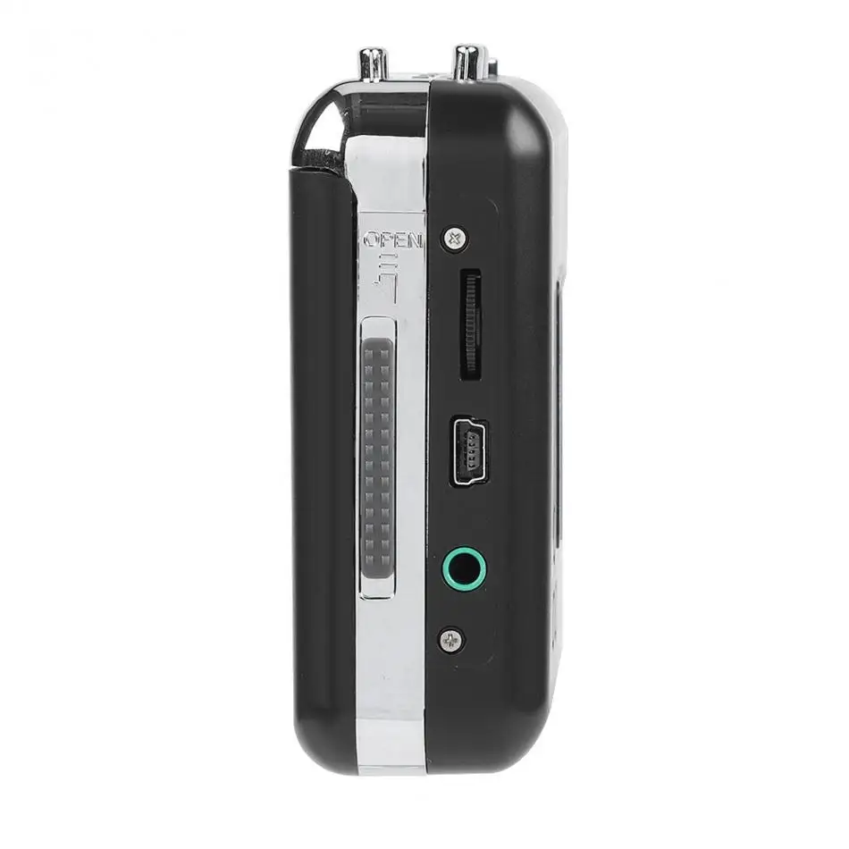 USB Cassette Tape Naar MP3 CD Converter, Muziekspeler met Koptelefoon voor MP3, Plug and Play