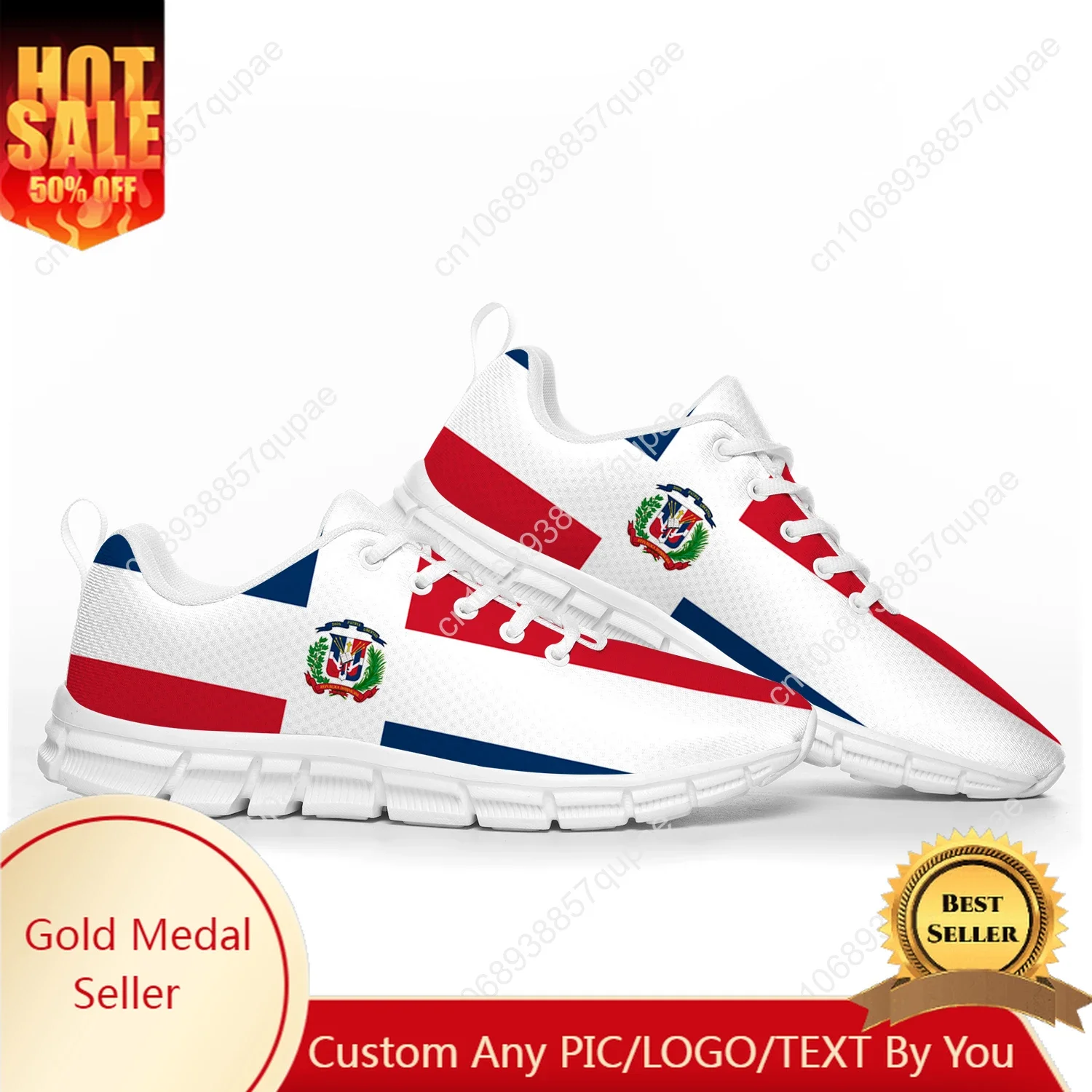 Dominican Republic Flag Sports Shoes Mens Womens Teenager Sneakers Casual Custom High Quality Couple Shoes