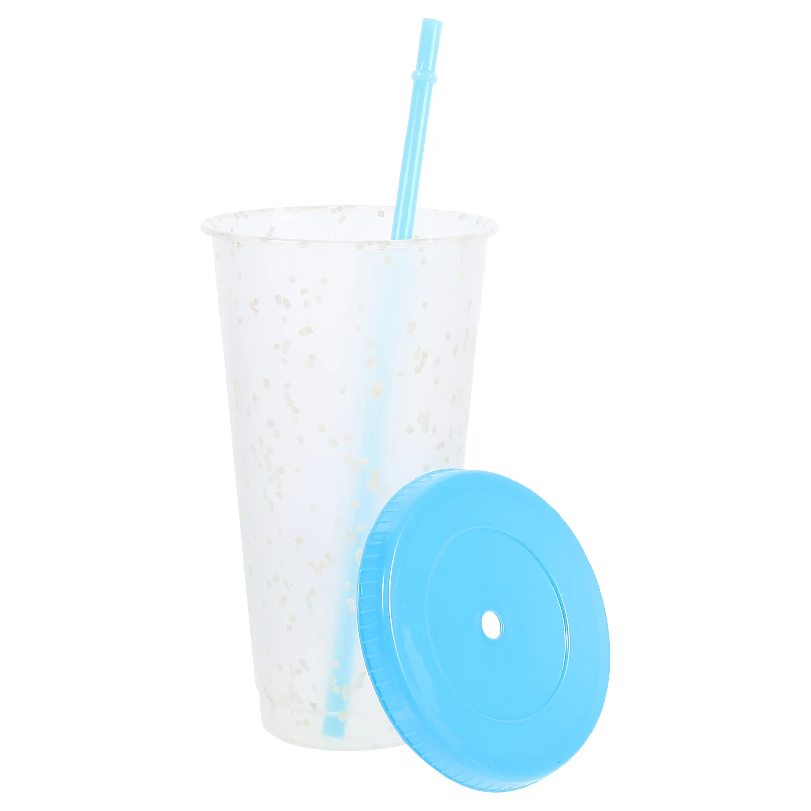 

1 pc Heat Discoloration Water Bottle Premium Plastic Straw Cup Compact Drinking Bottle For Home Office Cafe Use Bpa-Free