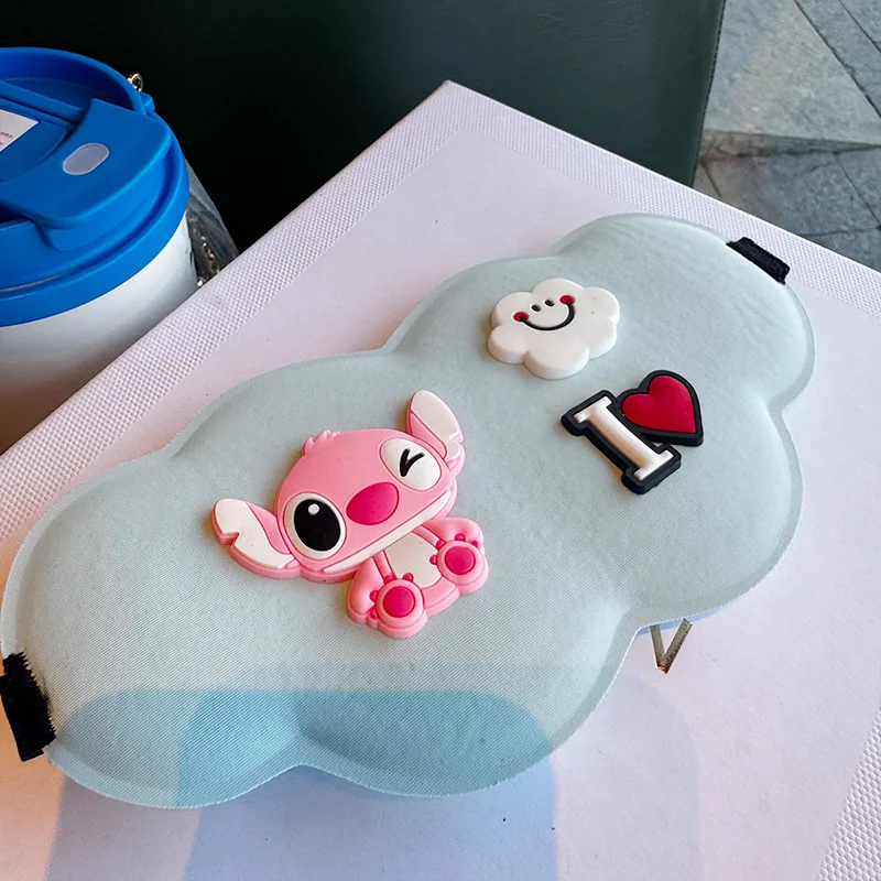 Miniso 디즈니 만화 3D 구름 수면 차광 아이 마스크 편안한 피부 친화적 인 기숙사 비행기 낮잠 눈 보호 베개