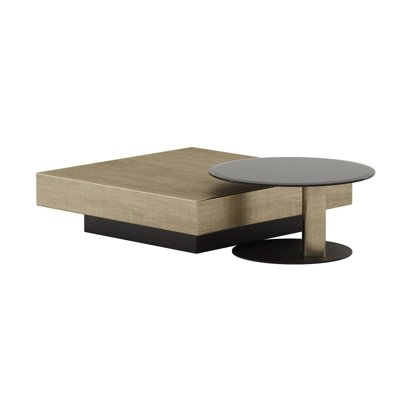 Italian light luxury modern simplicity 2022 new coffee tabl e combination square stai nless steel coffee table