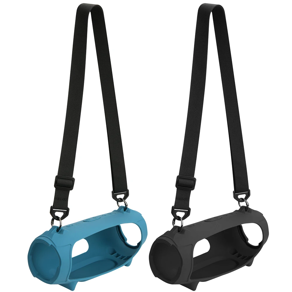 حافظة مكبر صوت متوافقة مع البلوتوث مع حزام من السيليكون المقاوم للماء لملحقات سماعات JBL Charge 5 #1