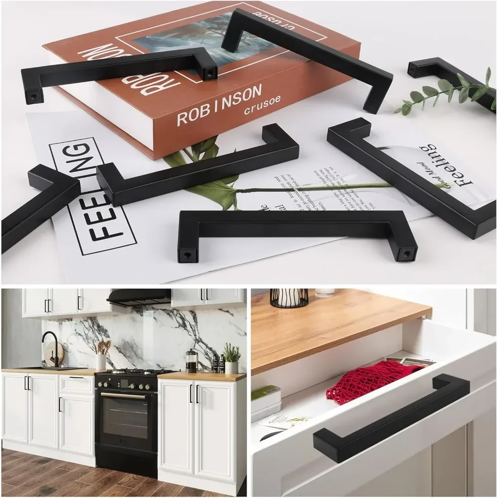 2026 Door Furniture Cabinet Handles 6/12/18Pcs Hole Distance with Screws and Installation Tools for Kitchen Home Decoration News