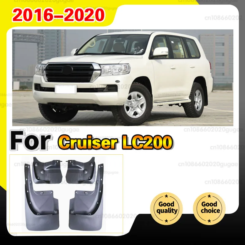 

Front Rear Wheels Fender Mudflap Car Accessories for Toyota Land Cruiser LC200 FJ200 2016~2020 Mud Upgrade Mudguards