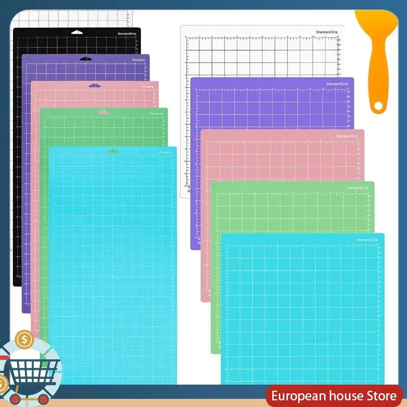 

ABFA 11 шт. набор ковриков для резки клейкие коврики для резки со скребком для декоративно-прикладного искусства