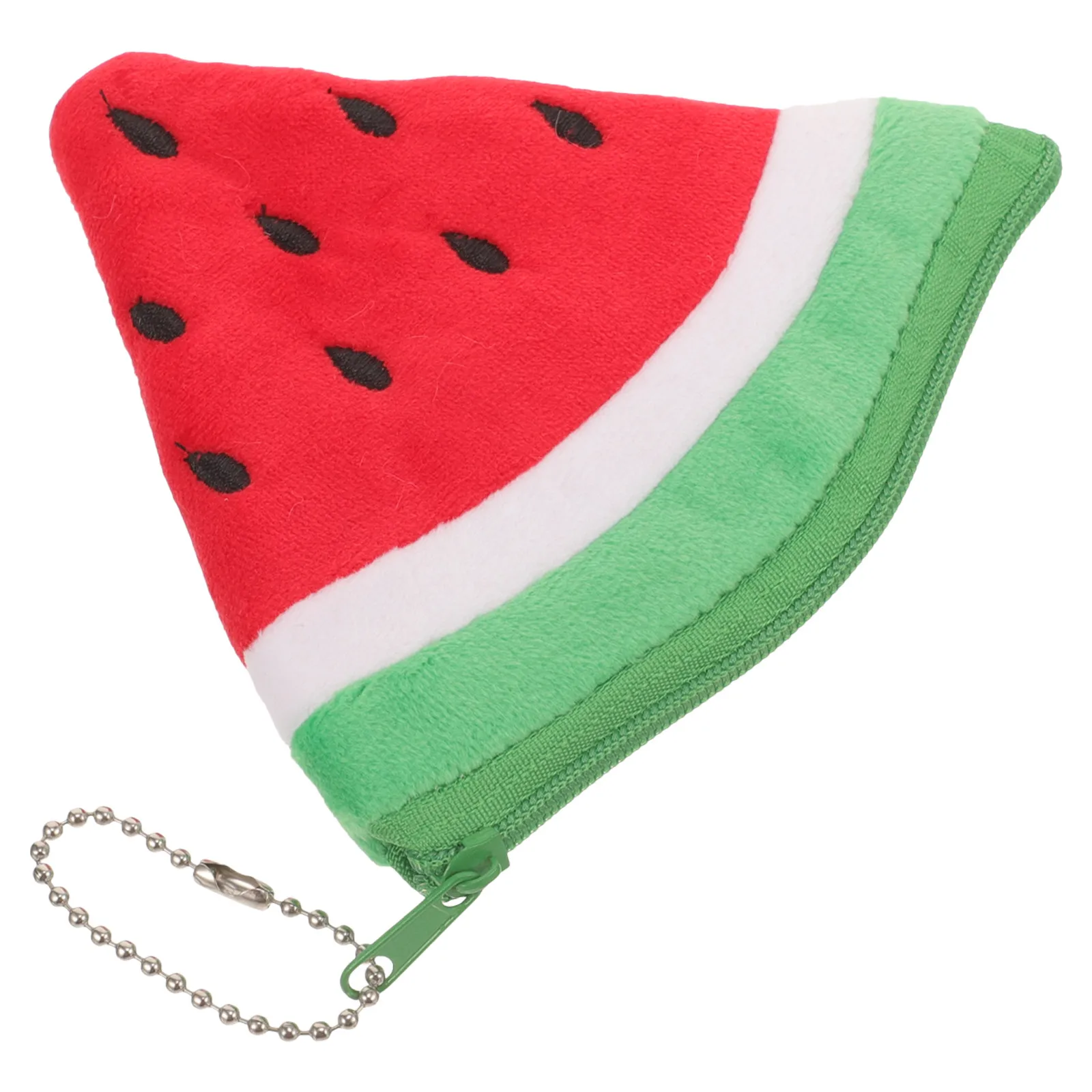 

Watermelon Shaped Keychain Wallet for Women Soft Comfortable Coin Purse Small Zipper Pouch Portable Change Holder Daily Use