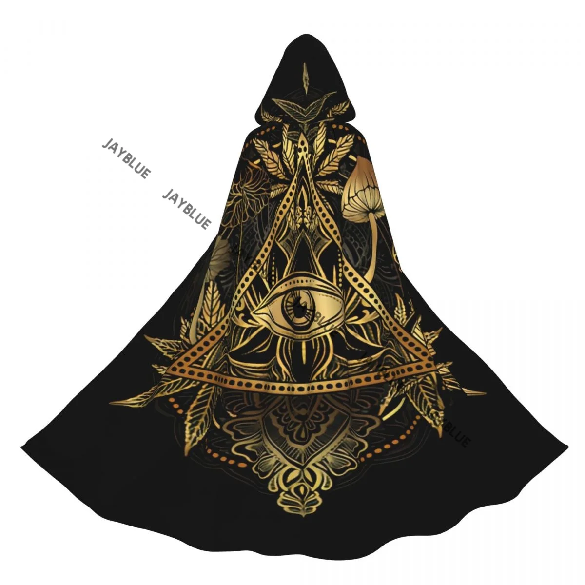 

Двусторонний плащ унисекс с капюшоном для взрослых вампиров, психоделический плакат с волшебными грибами