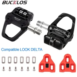 BUCKLOS Fit LOOK DELTA Pedale per bicicletta Pedale autobloccante per bici da strada professionale Pedali a sgancio rapido da strada durevoli per LOOK/DELTA