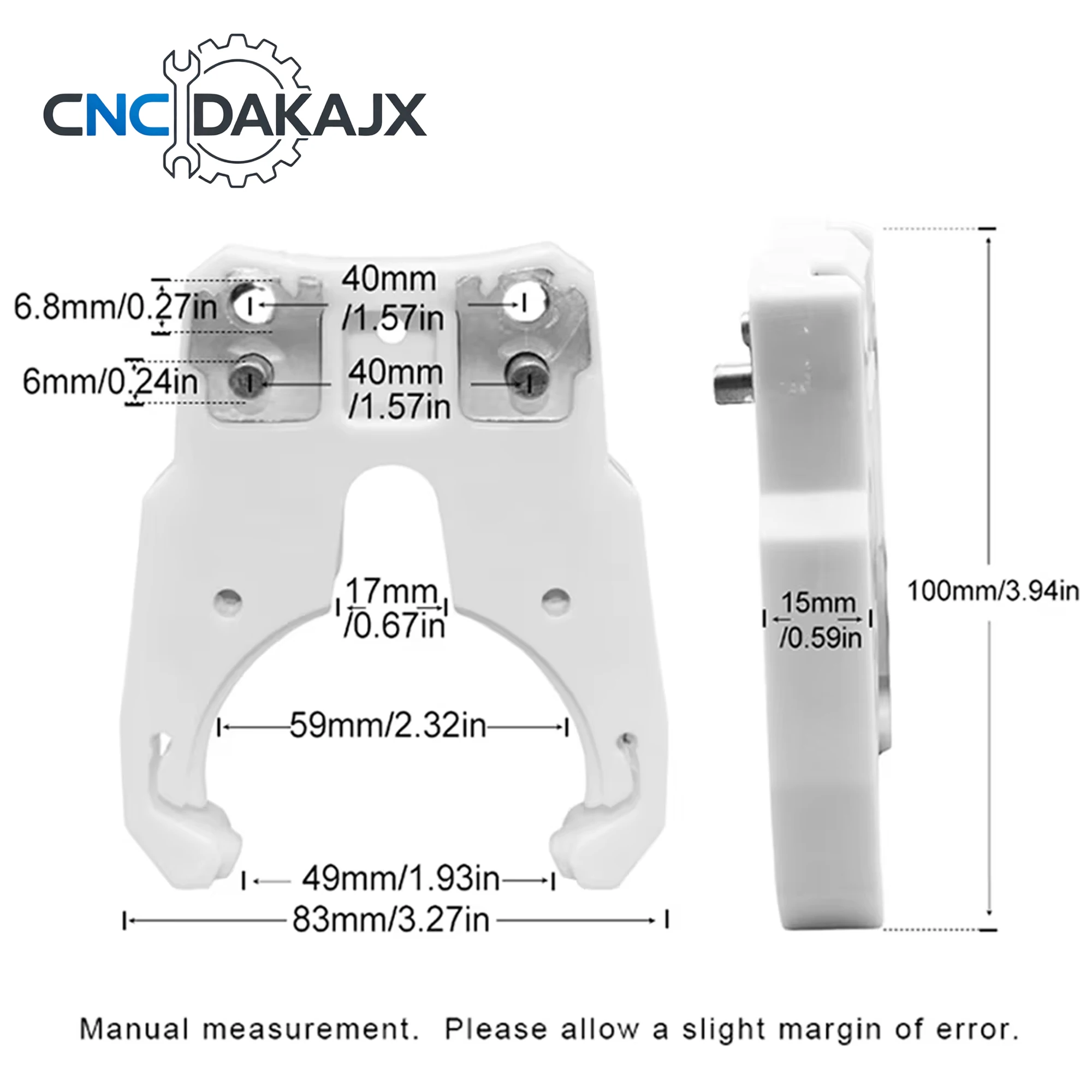 HSK63F Tool Holder Clamp Gripper Auto Tool Changer Forks Claw ATC Tool Magazine CNC Router Milling Machining Center Spindle Tool