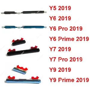 Bilashmart Power Volume Side Buttons Huawei Y6Pro Y6 Y9 Prime 2019 Y5 Y6 Y7 Y9 2019 Power Switch Volume Audio Side Keys Phone Parts