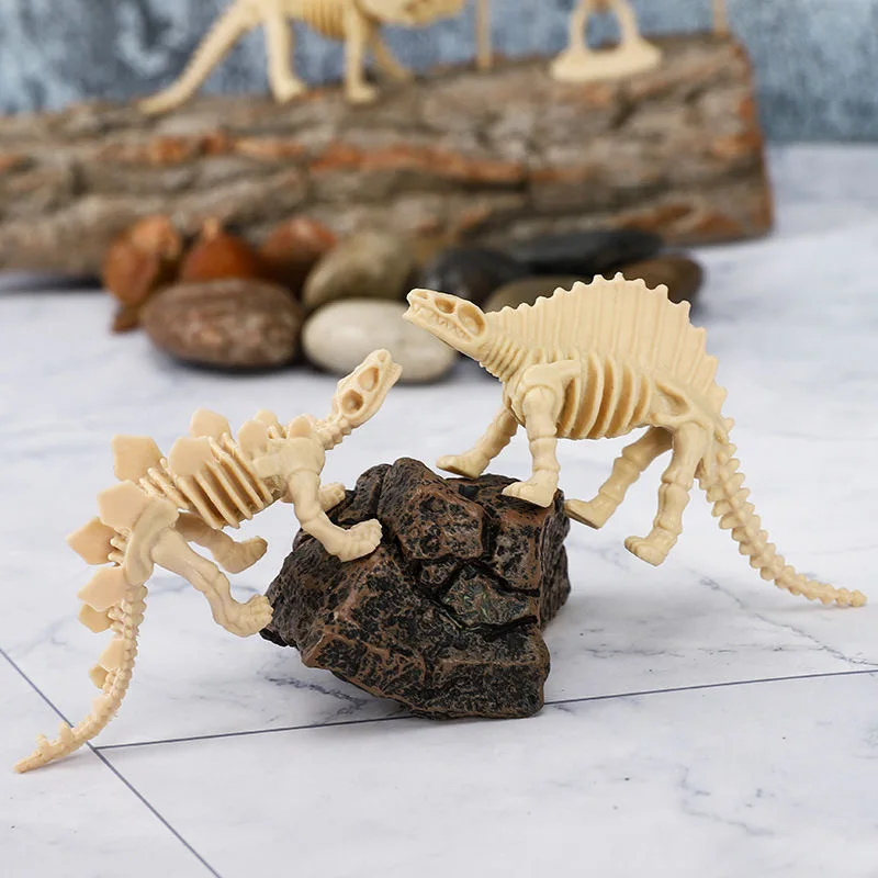 40/50/60Pcs Archeological Dinosaur Skeleton Simulation Dinosaur Toy Model Excavation Dinosaur Bones Boys Children's Plastic Toys