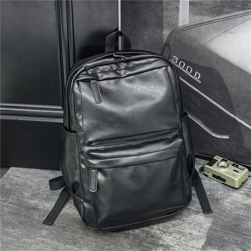 2024 New Fashion Men\'s Bag Trend Brand Ballistic Leather Business Backpack Large Capacity Casual Travel Bag Classic Computer Bag