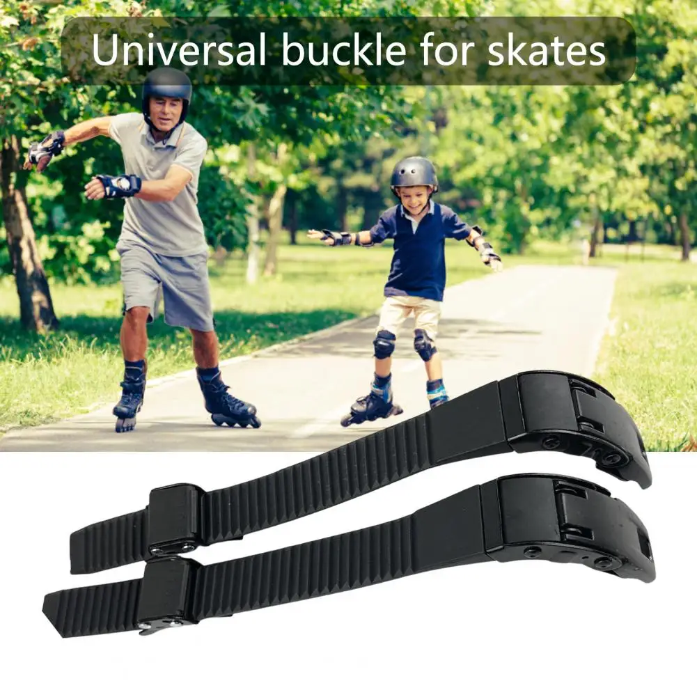 Buckle Belt 1 Set Strong Adjustable Faux Leather  No Shedding Skates Universal Buckle Roller Skates Supplies