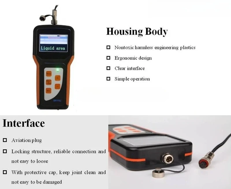 Por   ultrasonic level sensor liquid level indicator level measuring instruments