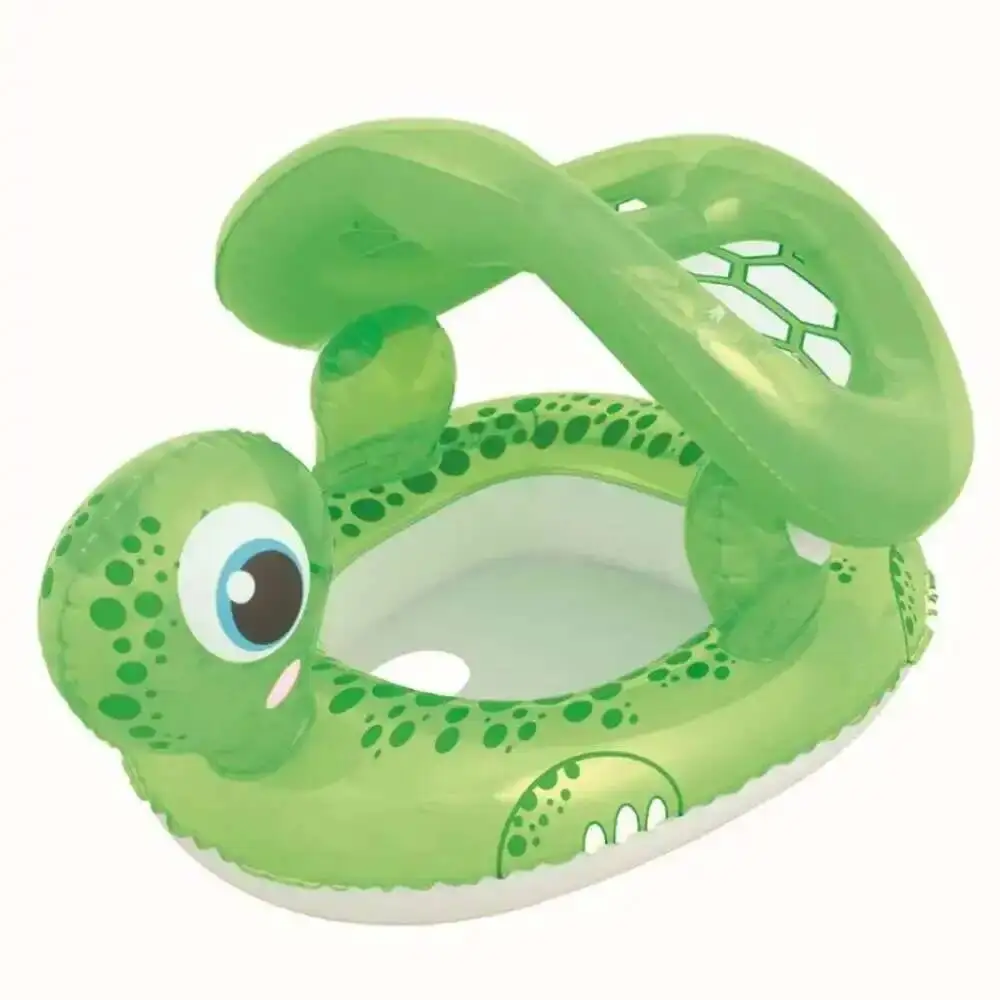 

34094 Bestway 74cmx66cm Inflatable Float Swim Ring Turtle-shape Baby Floating Seat 29"x26"