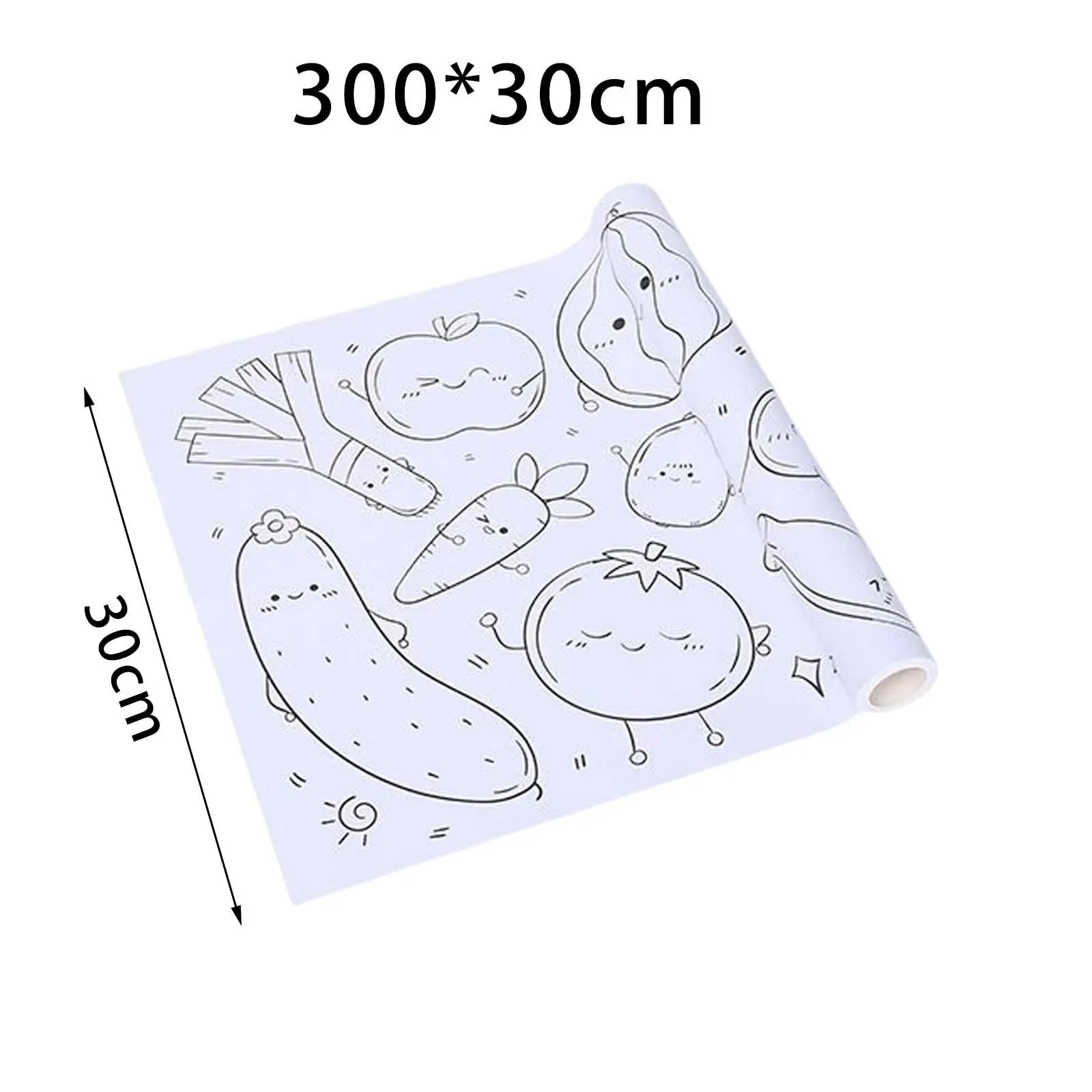 Toddler Sticky Drawing Paper Roll 30x300cm Coloring Stickers Accessory Child Toys DIY