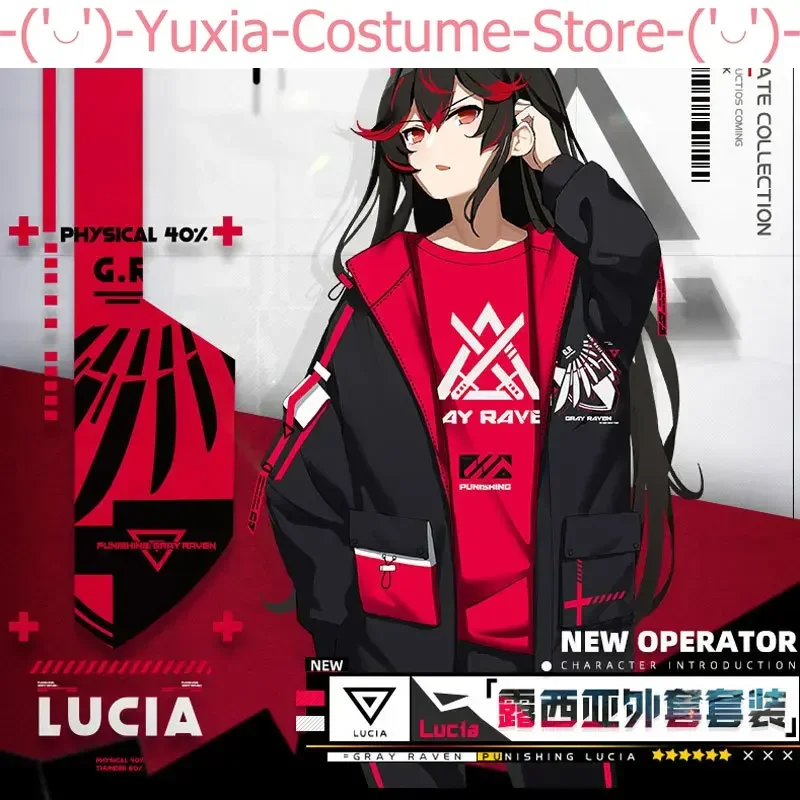 Punishing: Gray Raven Lucia Coat Hooded Clothes Cosplay Costume Cos Game Anime Party Uniform Hallowen Play Role Clothes Clothing