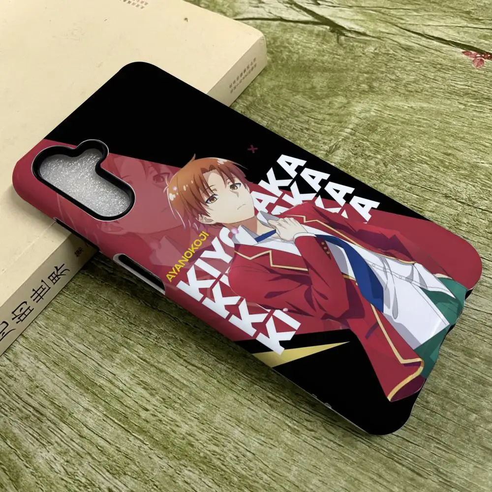 

Ayanokoji kiyotaka Phone Case for SamsungS25 Film Shell GalaxyS24Ultra 23plus S22 21 A56 36 26 16 Luxury Double layer Cover