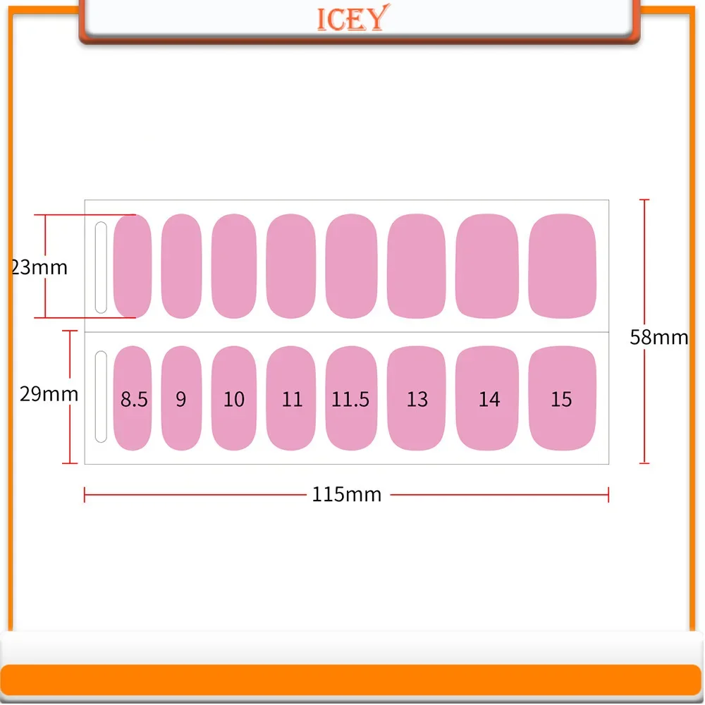 Icey beauty 1set ins style nagel aufkleber mit vollständiger abdeckung liebe, die kleine und frische weiße blumen nagel aufkleber mischt