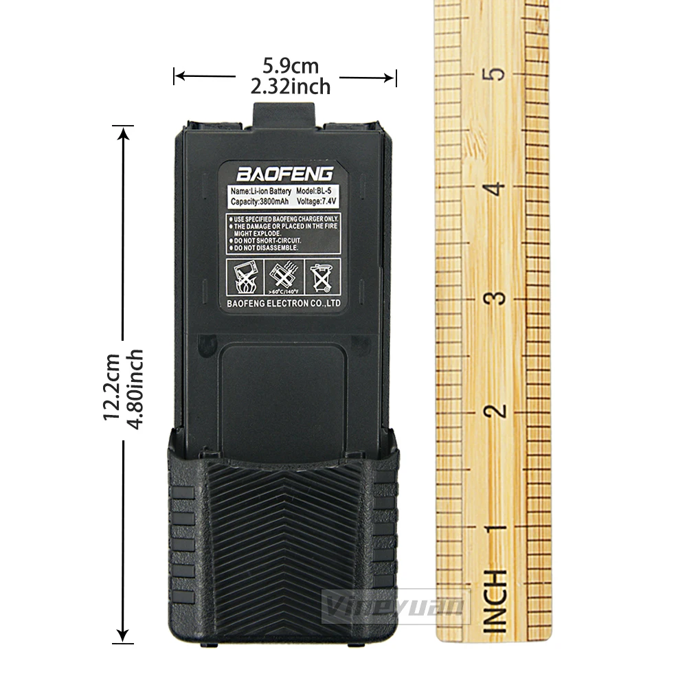 Rechargeable Battery BL-5L 3800mAh Extended Battery for BaoFeng UV-5R UV-5RB UV-5RE UV-5RE+ UV-5RA BF-F8 UV5R-III Radio Battery